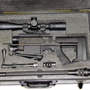 Equally quick to assemble and as precise or more than his smaller brother, the larger case of this model allows for a 20" barrel and a full size scope (a 3.5-15x50 Nightforce on the picture) with room to spare for accessories. This model is also available in a backpack.