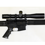 The meanest AR-15 of the block. Bushmaster Heavy Barrel Rifle with a Schmidt and Bender scope.