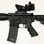 This Bushmaster carbine got a “face lift” with a top of the line AGOG31RMR. With a 4x32 ACOG scope and a 4MOA RMR sight this gun is now ready for both rapid engagement and pinpoint accuracy.