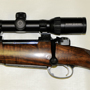 The client chose wisely a Schmidt and Bender 1.1-4x24 Zenith. His shoulder may not take the recoil but the scope will!