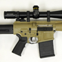 This customer broke our heart by buying our two favorite items of the store: The 20 inch Heavy Sniper R.E.P.R. in Cerakote Tan and the 4-16X42 Schmidt & Bender scope. A true dream rig.