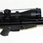 PTR-91 Sniper Rifle with a Trijicon 5-20x50 scope.
