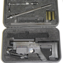 Quick to assemble, this bolt action 308 is extremely accurate due to a one piece chamber-barrel combination and to its heavy free-floated and fluted  16" barrel. Plenty of space left for accessories.
