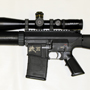 A very accurate Stoner SR-25 in 308 Winchester with arguably the best 308 scope: A Schmidt & Bender 4-16x50 Mildot.