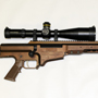 The best with the best: Barrett MRAD in 338 Lapua with Schmidt and Bender 5-25x56 PMII P4Fine. You can't do better than that!