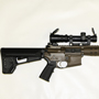 The new LWRC SPR (Special Purpose Rifle) with fluted barrel, AAC 51T suppressor-ready flash hider and Patriot Brown color. The scope is a Nightforce 1-4x24 compact tactical.