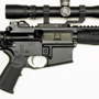 LWRC SPR with a Nightforce 2.5-10x32 MilDot in a GG&G quick detachable mount.