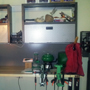 Taking reloading to the next level start with a solid bench. This customer is using the sturdy Gladiator system and using clamps until deciding the best location to bolt the equipment.