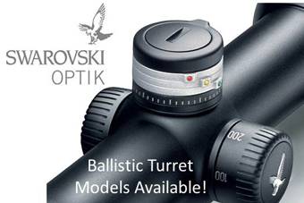 Swarovski Optik's Ballistic Turret models are available.